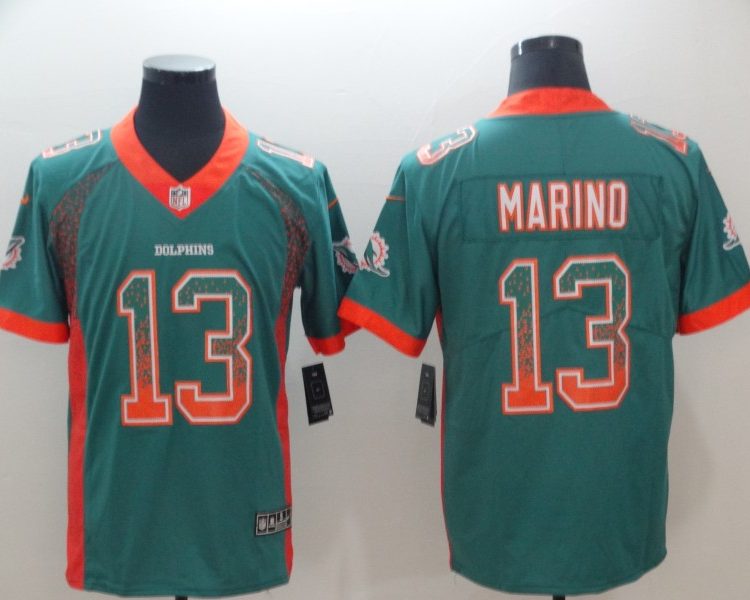 Men's Miami Dolphins Dan Marino #13 Green Alternate Jersey