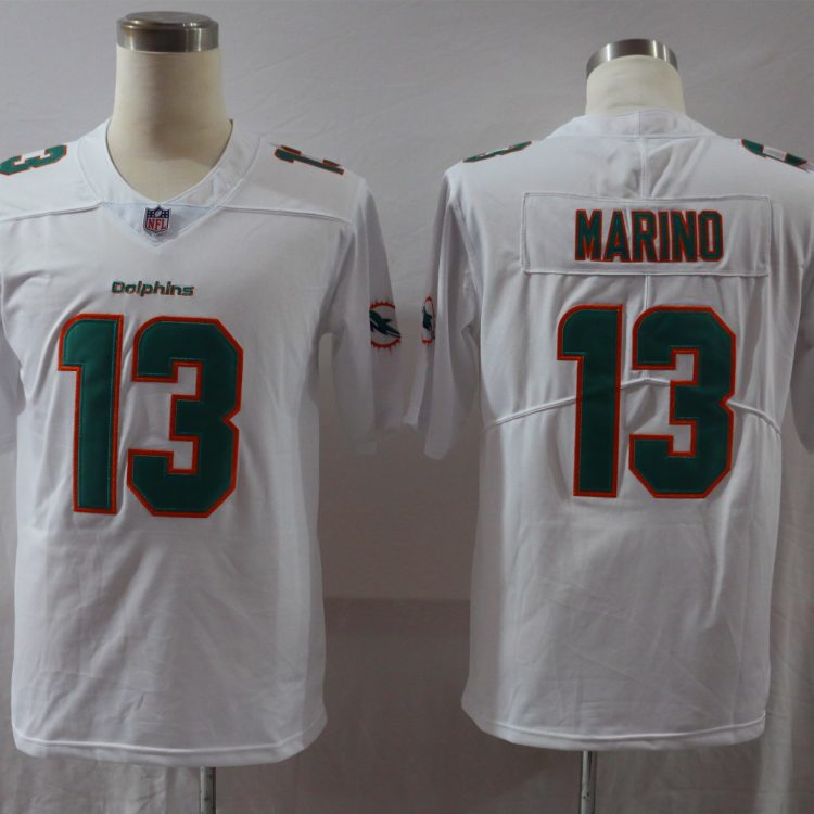 Men's Miami Dolphins Dan Marino #13 White Jersey