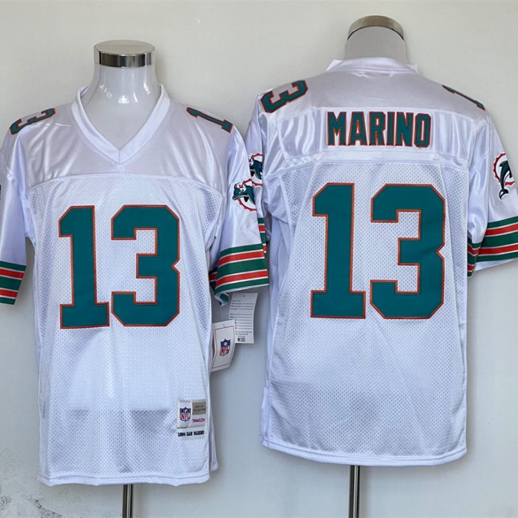 Men's Miami Dolphins Dan Marino Mitchell & Ness White Legacy Jersey