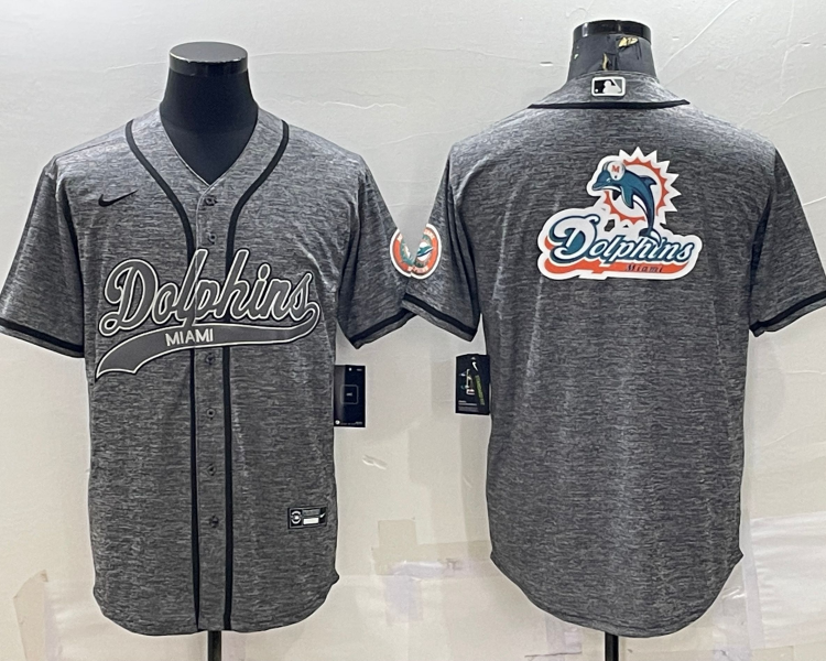 Men's Miami Dolphins Gray Jersey