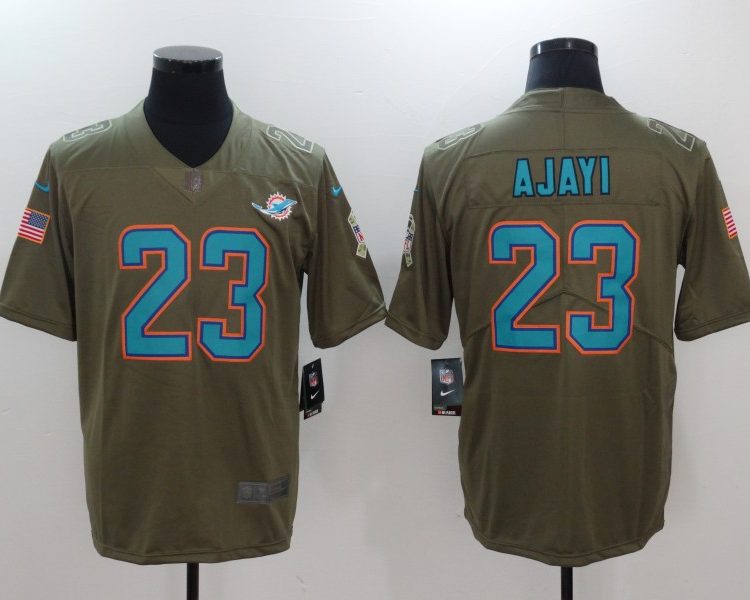 Men's Miami Dolphins Jay Ajayi #23 Brown Jersey