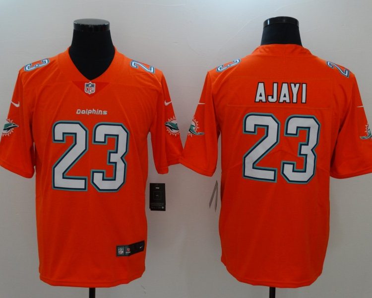 Men's Miami Dolphins Jay Ajayi #23 Orange Jersey