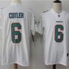 Men's Miami Dolphins Jay Cutler #6 White Jersey