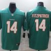 Men's Miami Dolphins Ryan Fitzpatrick #14 Green Jersey