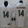 Men's Miami Dolphins Ryan Fitzpatrick #14 White Jersey