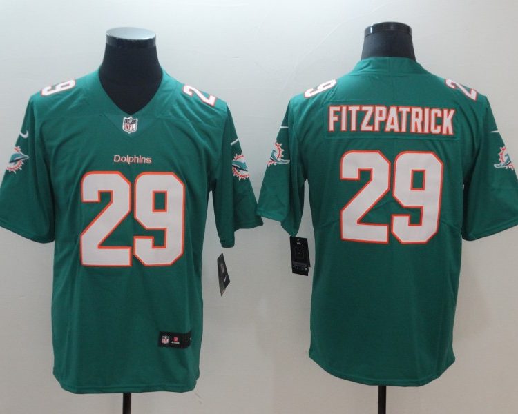 Men's Miami Dolphins Ryan Fitzpatrick #29 Green Jersey