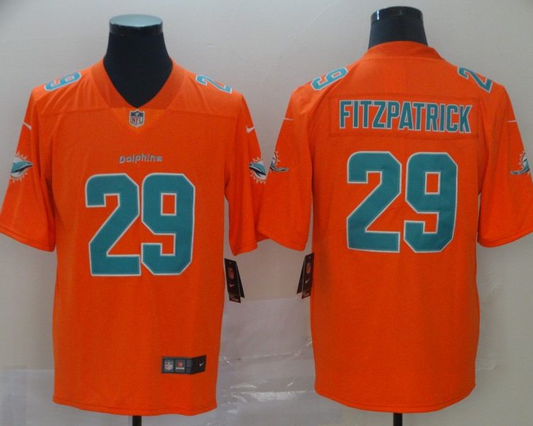 Men's Miami Dolphins Ryan Fitzpatrick #29 Orange Inverted Legend Jersey