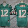 Men's Miami Dolphins Bob Griese Mitchell & Ness Aqua Legacy Jersey
