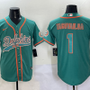 Men's Miami Dolphins Tua Tagovailoa #1 Aqua Jersey