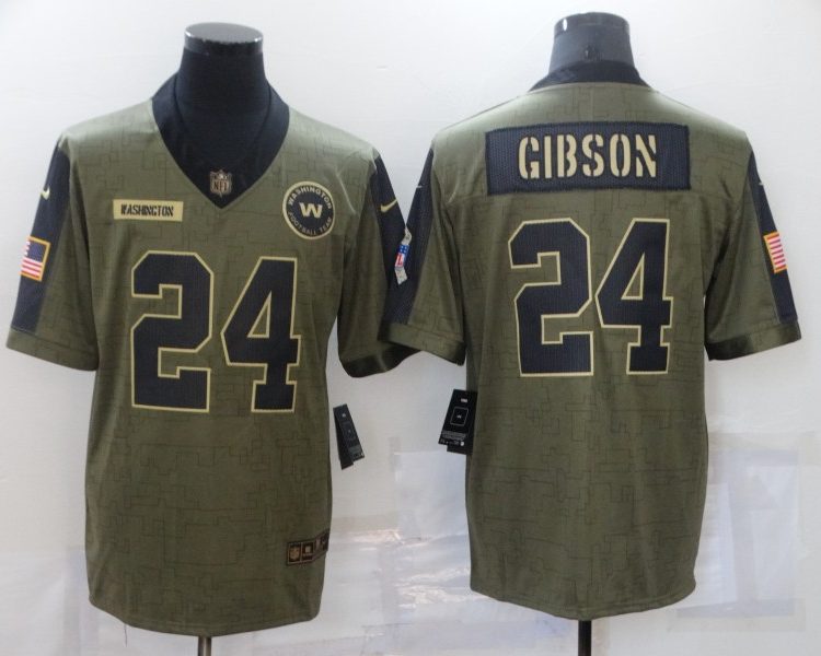 Men's Washington Commanders Antonio Gibson #24 Brown Jersey
