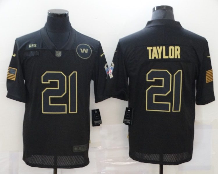 Men's Washington Commanders #21 Sean Taylor Black Jersey