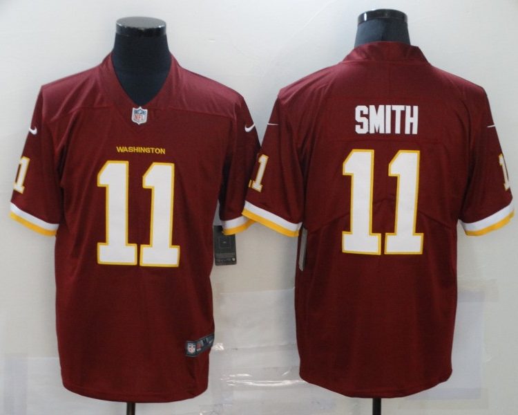 Men's Washington Commanders Alex Smith #11 Red Jersey