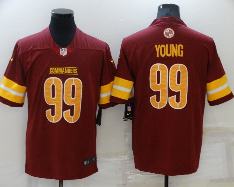 Men's Washington Commanders Chase Young #99 Red Jersey