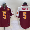 Men's Washington Commanders Jayden Daniels #5 Burgundy Jersey