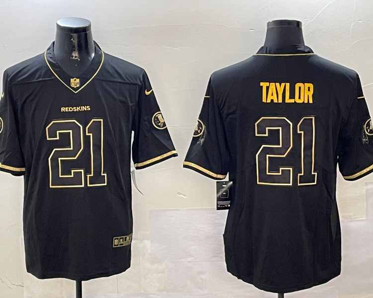 Men's Washington Commanders Sean Taylor #21 Black Jersey