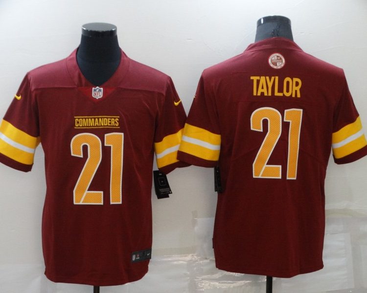 Men's Washington Commanders Sean Taylor #21 Burgundy 2022 Home Retired Limited Jersey