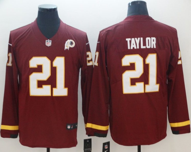 Men's Washington Commanders Sean Taylor #21 Red Authentic Jersey