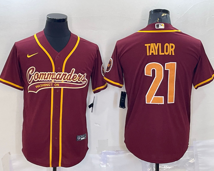 Men's Washington Commanders Sean Taylor #21 Red Jersey Joint Edition