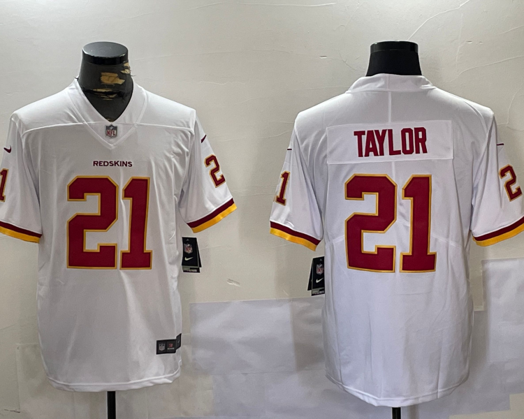 Men's Washington Commanders Sean Taylor #21 White Jersey