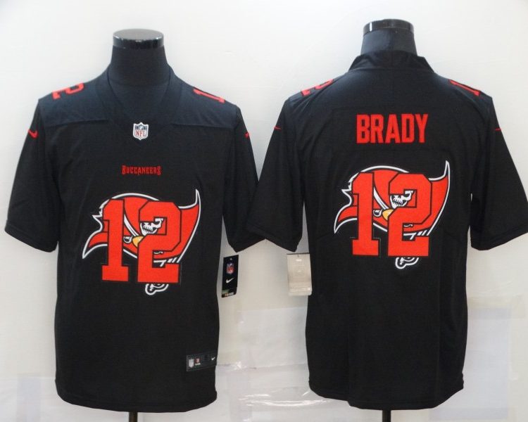 Men's Tampa Bay Buccaneers #12 Tom Brady Black Jersey