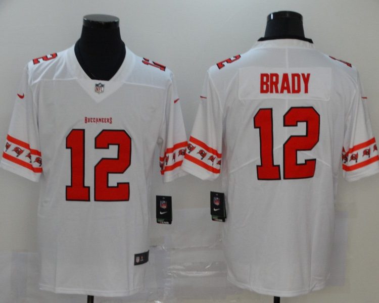 Men's Tampa Bay Buccaneers #12 Tom Brady White Jersey