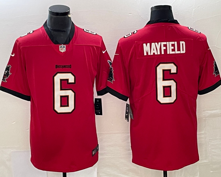 Men's Tampa Bay Buccaneers Baker Mayfield #6 Red Jersey