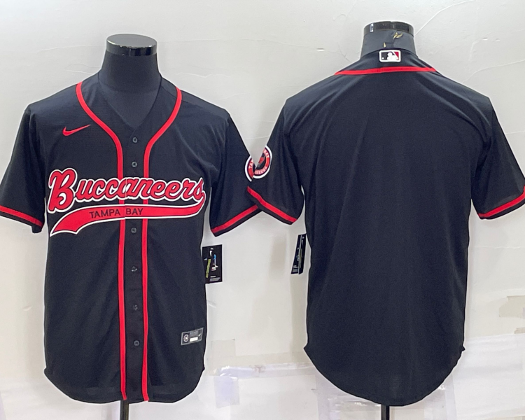 Men's Tampa Bay Buccaneers Black Blank Jersey