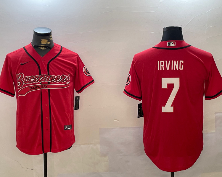 Men's Tampa Bay Buccaneers Bucky Irving #7 Red Jersey
