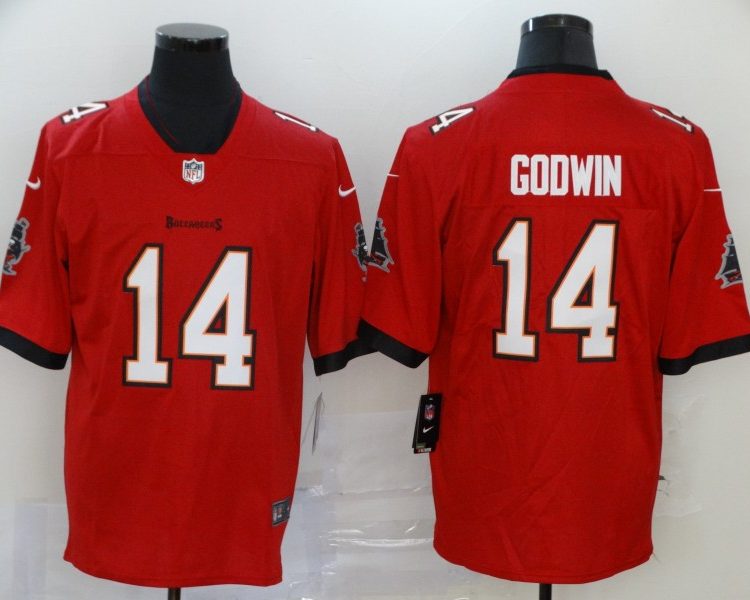 Men's Tampa Bay Buccaneers Chris Godwin #14 Red Vapor Limited Jersey