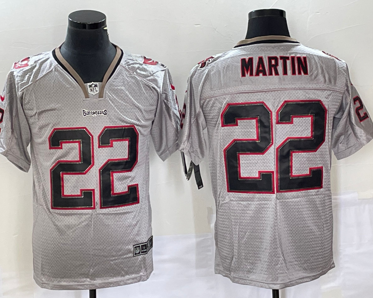 Men's Tampa Bay Buccaneers Doug Martin #22 Gray Jersey