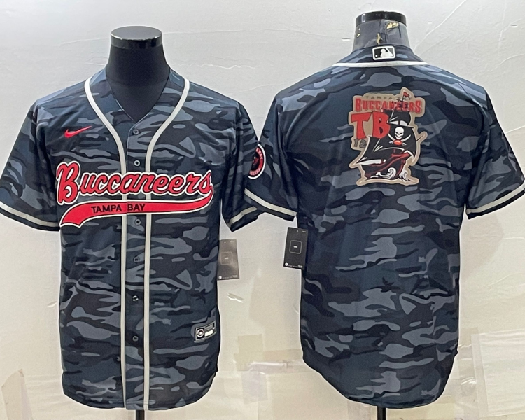 Men's Tampa Bay Buccaneers Grey Camouflage Jersey