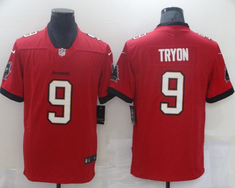 Men's Tampa Bay Buccaneers Joe Tryon #9 Red Jersey