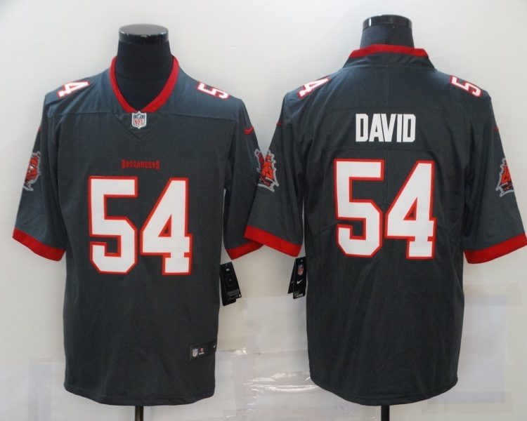Men's Tampa Bay Buccaneers Lavonte David #54 Gray Jersey