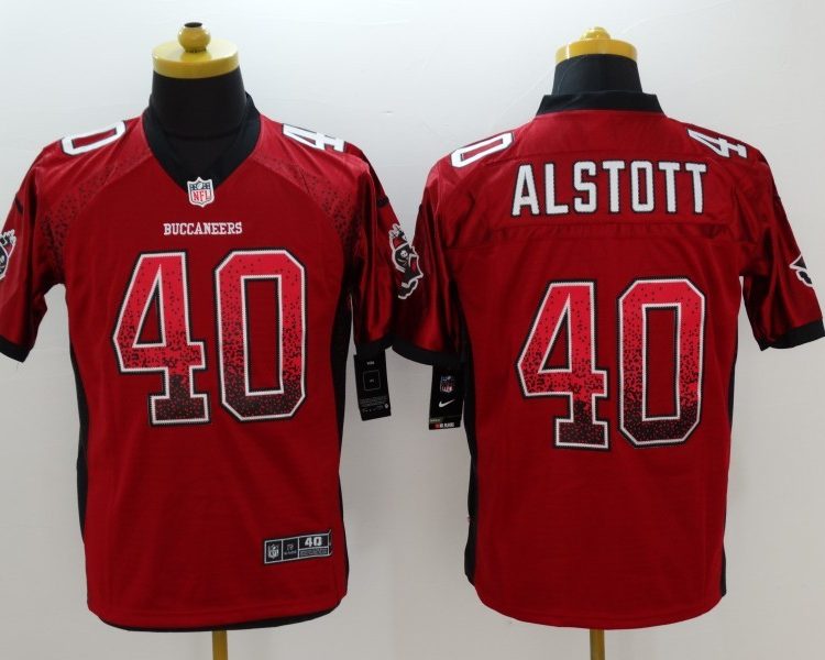 Men's Tampa Bay Buccaneers Mike Alstott #40 Red Jersey