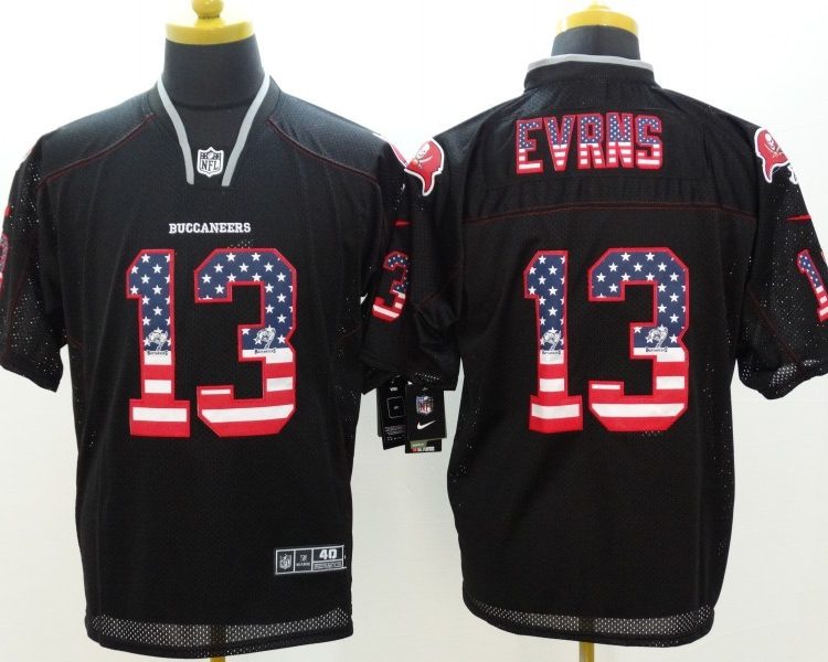 Men's Tampa Bay Buccaneers Mike Evans #13 Black Jersey