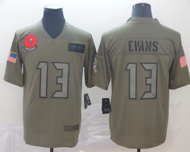 Men's Tampa Bay Buccaneers Mike Evans #13 Brown Jersey