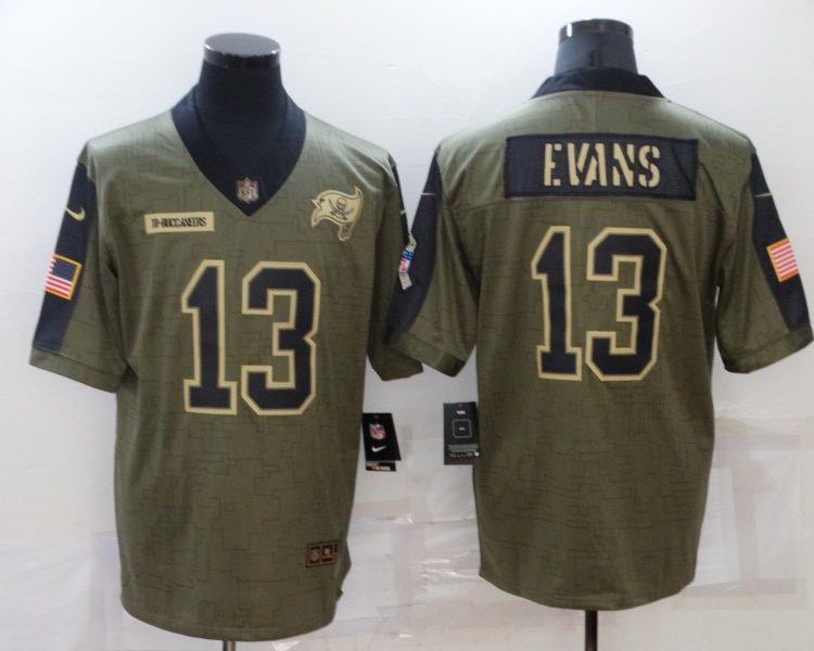 Men's Tampa Bay Buccaneers Mike Evans #13 Brown Jersey