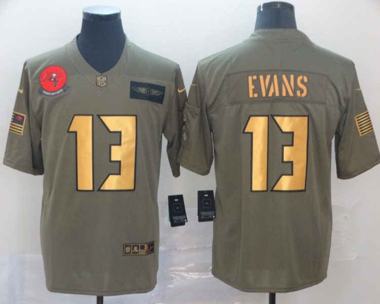 Men's Tampa Bay Buccaneers Mike Evans #13 Brown Jersey