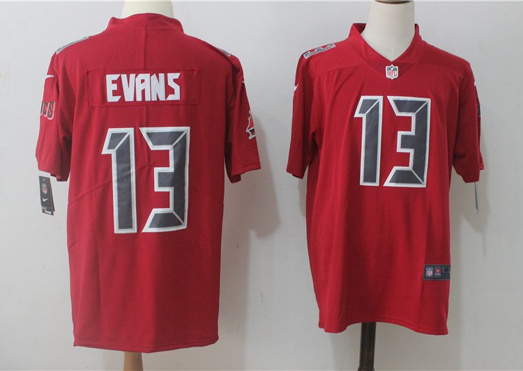 Men's Tampa Bay Buccaneers Mike Evans #13 Red Alternate Jersey