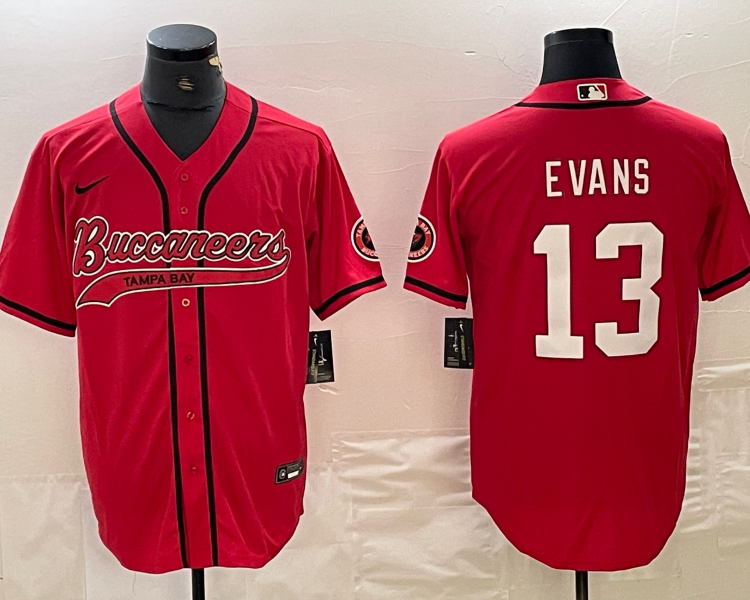 Men's Tampa Bay Buccaneers Mike Evans #13 Red Jersey Joint Edition