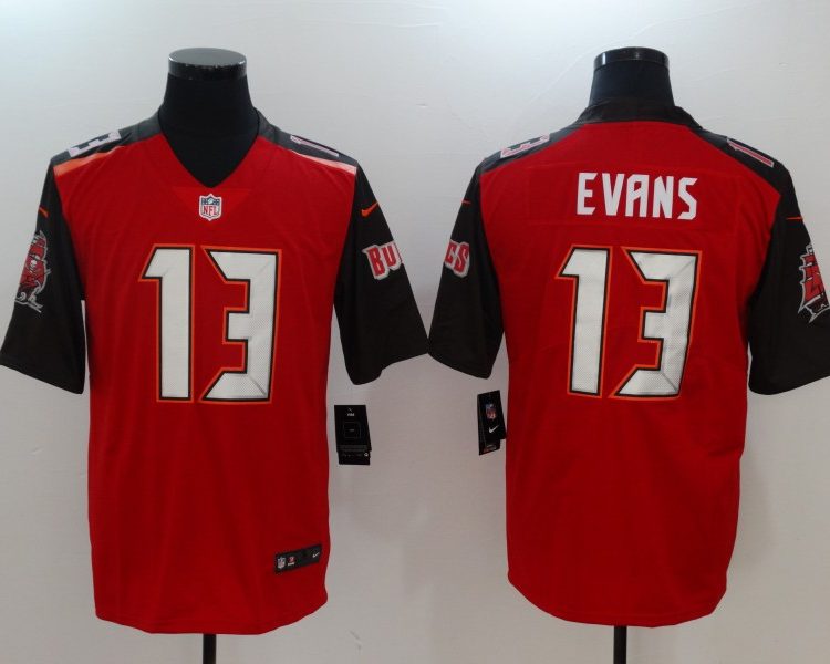 Men's Tampa Bay Buccaneers Mike Evans #13 Red Jersey