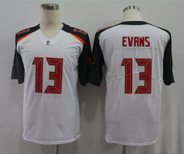 Men's Tampa Bay Buccaneers Mike Evans #13 White Jersey