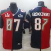 Men's Tampa Bay Buccaneers Rob Gronkowski #87 Red/Blue Jersey