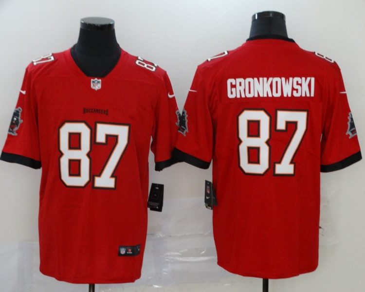 Men's Tampa Bay Buccaneers Rob Gronkowski #87 Red Jersey