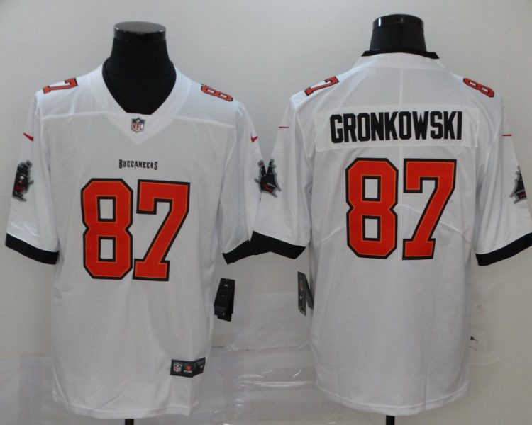 Men's Tampa Bay Buccaneers Rob Gronkowski #87 White Jersey