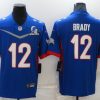 Men's Tampa Bay Buccaneers Tom Brady #12 Blue ALL STAR Jersey