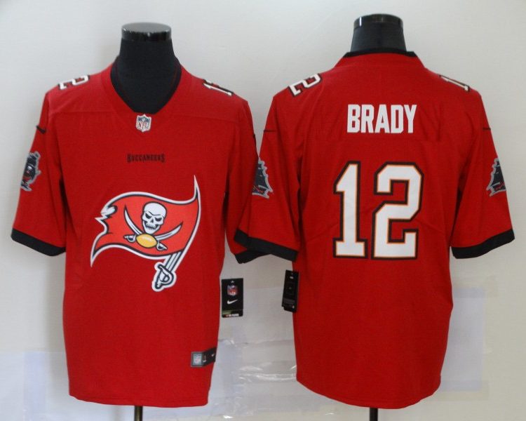 Men's Tampa Bay Buccaneers Tom Brady #12 Red Alternate Jersey