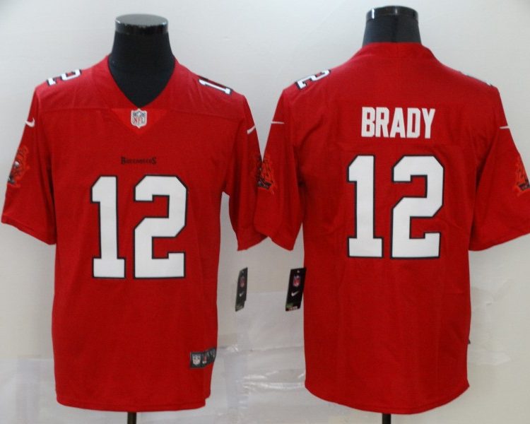 Men's Tampa Bay Buccaneers Tom Brady #12 Red Jersey