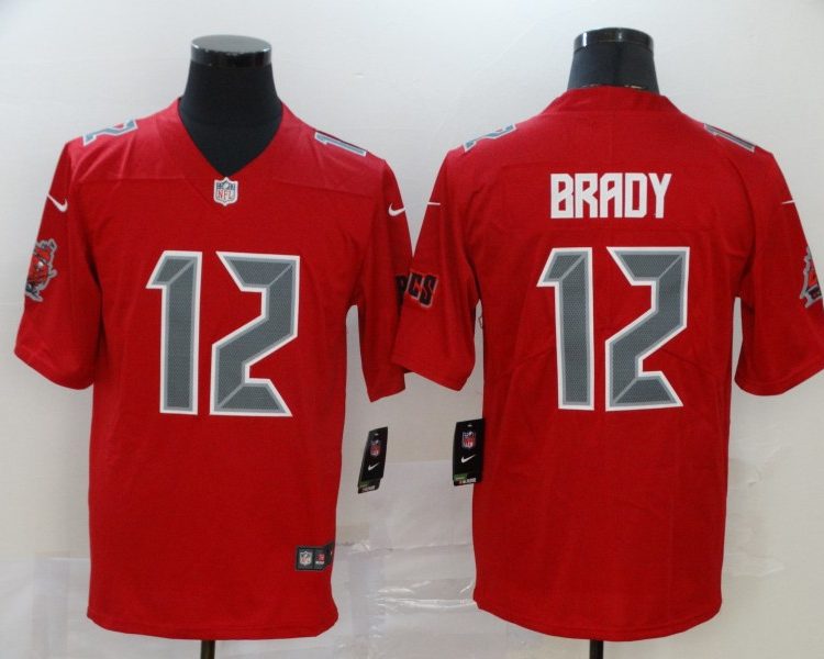 Men's Tampa Bay Buccaneers Tom Brady #12 Red Jersey