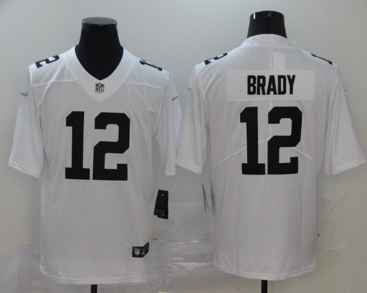 Men's Tampa Bay Buccaneers Tom Brady #12 White Alternate Jersey